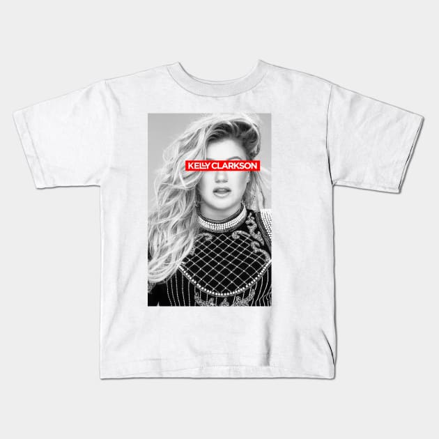 KELLY CLARKSON Kids T-Shirt by jefvr